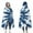 Blue White Tie, variant on Wearable Blanket,Blue White Tie Dye Mandala Pattern Hooded Wearable Flannel Blanket for Adults & Teens,Winter Poncho Shawl Wrap Cape Cozy Anti-Pill,50"x60"