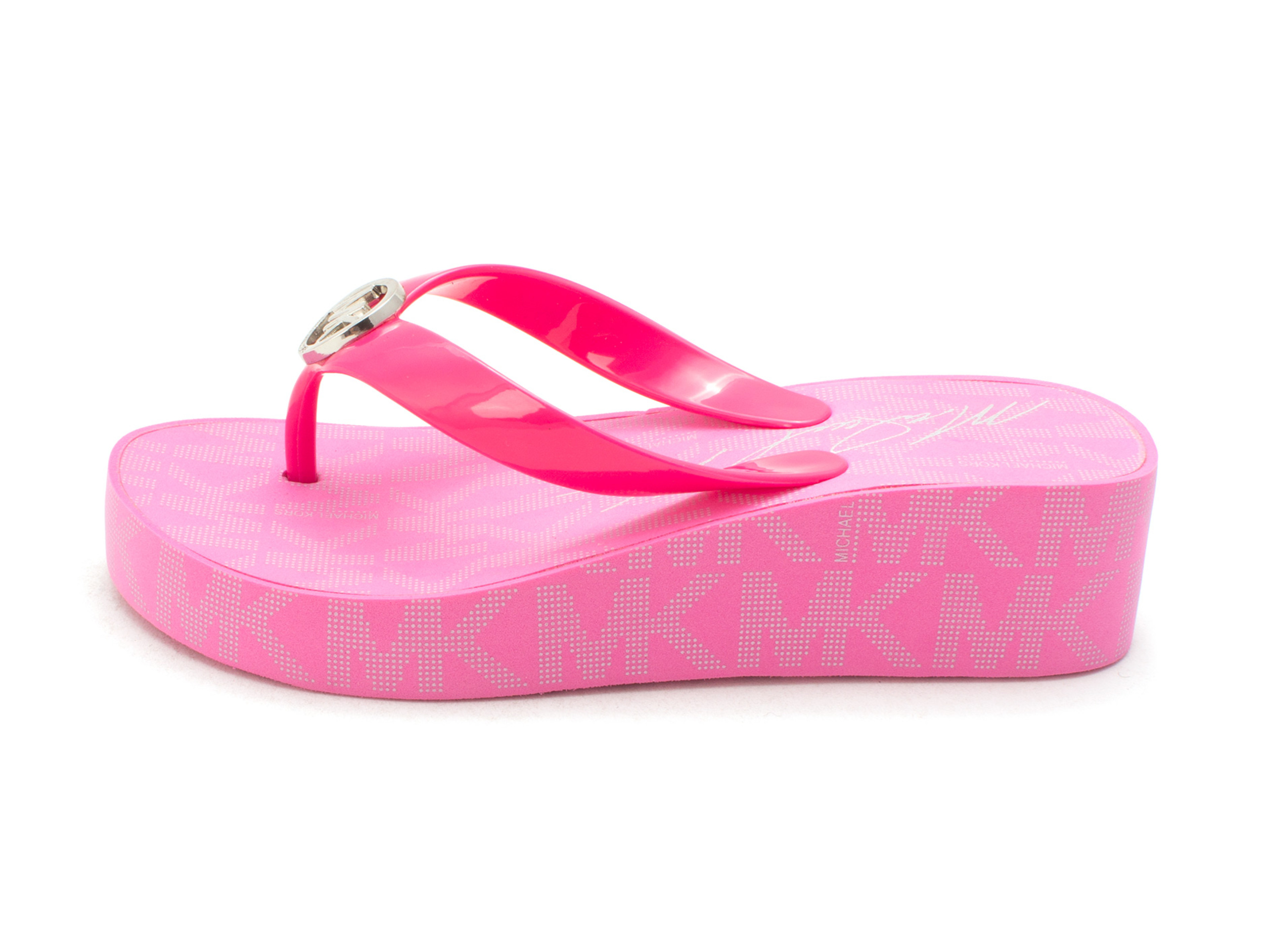 michael kors girls flip flops