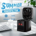 thumbnail image 5 of 2-in-1 Heating & Cooling Fan, 400W portable desktop heater with 3 adjustable speeds, silent compact movable design ideal for home and office daily use, 5 of 10