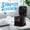 Black, variant on 2‑in‑1 Heater and Fan Combo, 400W portable unit with 3‑speed settings for heating & cooling. Compact silent desktop heater suitable for home and office use.