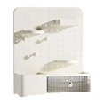 thumbnail image 1 of Organizador de papelería, portalápices, organizador de papelería, tablero perforado Blanco crema, 1 of 8