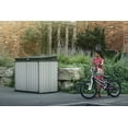 thumbnail image 3 of Keter Elite Store Outdoor Storage Shed 4.6 by 2.7 Foot, Deco Grey, 3 of 5