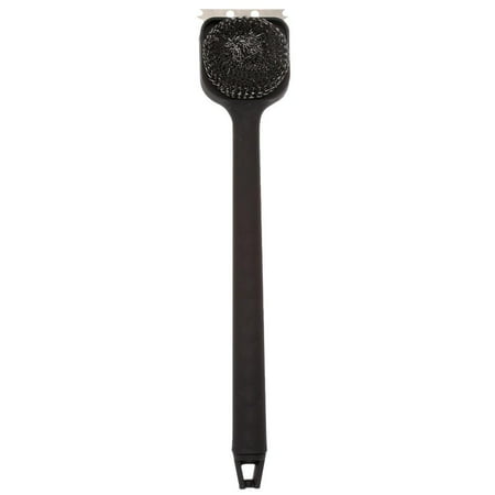 Nexgrill Steel Wool Brush Scraper Durable Plastic Handle 18 L in. Comfortable Grip 530-0018