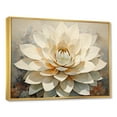 thumbnail image 2 of Designart "Gentle Beige Succulent" Succulent Floater Framed Canvas Prints, 2 of 5