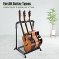 thumbnail image 2 of Yescom 3 Holder Multi Guitar Folding Stand Band Stage Bass Acoustic Guitar Display Rack, 2 of 8