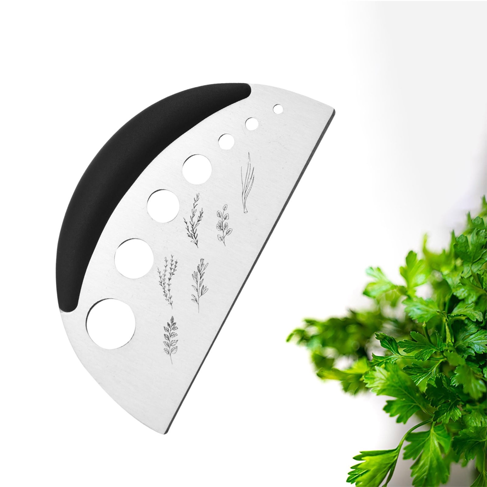 Herb Stripper holes, Stainless Steel Kitchen Herb Stripping Tool - Main Image