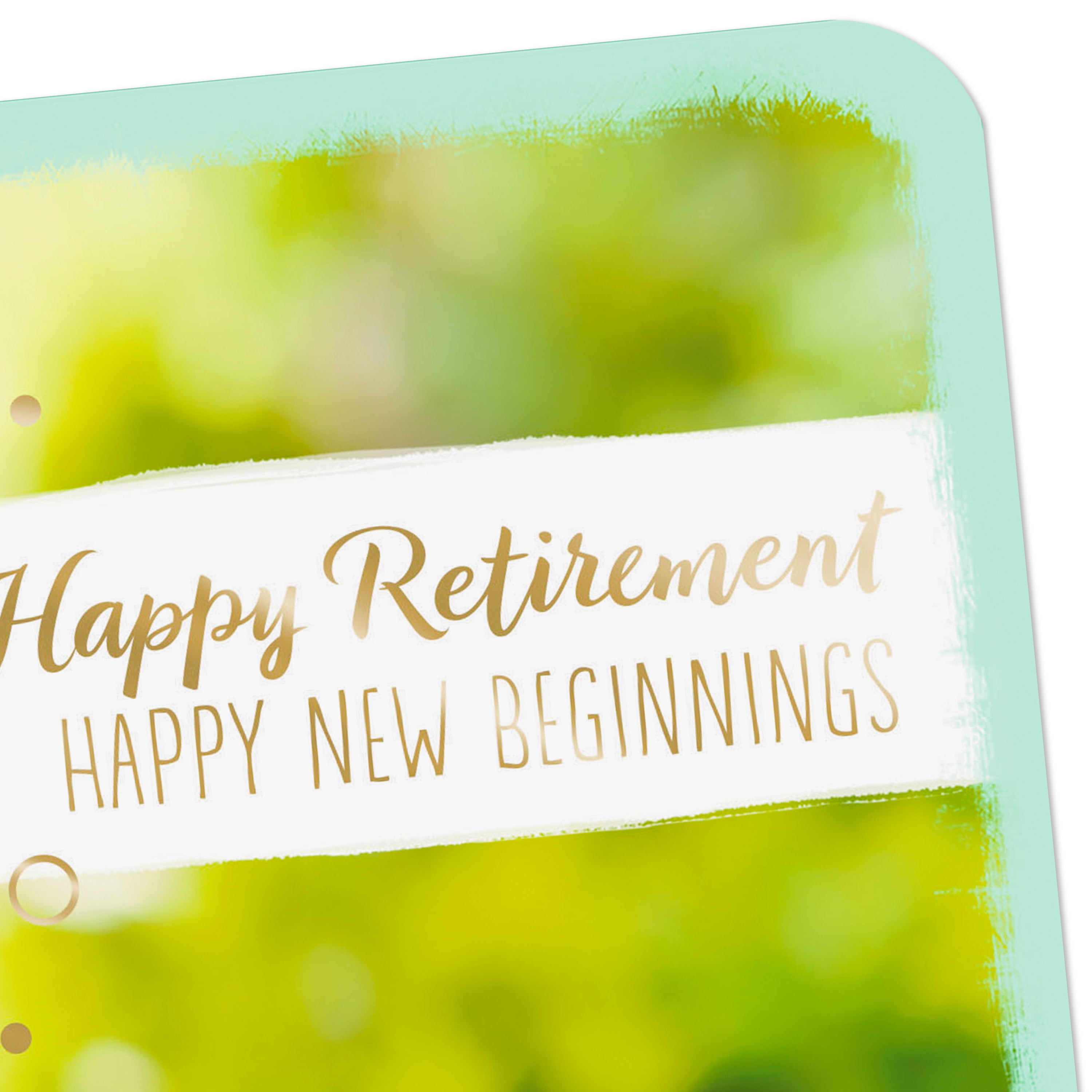 Hallmark Just Because Retirement Congratulations Card (Happy New Beginnings)
