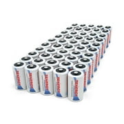 Angle View: Tenergy Premium D Size 10,000mAh High Capacity NiMH Rechargeable Batteries, 50-Pack