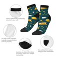 thumbnail image 5 of Fuzoiu Camping Print Adult Socks, Crew Moisture-wicking Socks, Unisex Cushion Crew Socks,Casual Sports Ankle Socks, 5 of 7
