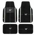 thumbnail image 3 of Universal Fit Galaxy13 Metallic Stripe Non-Slip Carpet Car Floor Mats - Full Set, 3 of 6