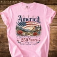 thumbnail image 4 of America 250 Years Patriotic Shirt Flag Mountains Roses Faith Freedom Family Tee USA T Shirt, 4 of 6
