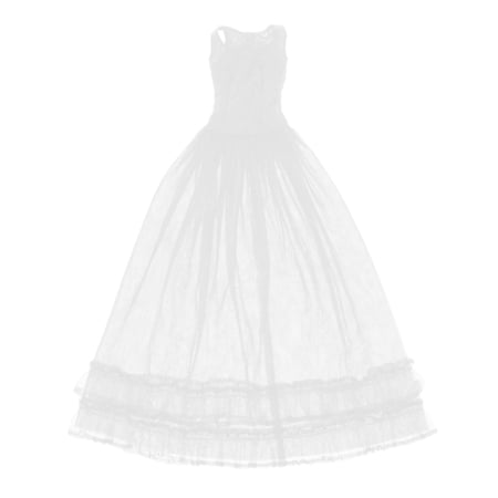 Fashion Lace Tulle Sleevesless Dress Party Evening Dance Gown For 1/3 Dolls White price history on PriceWatchPro