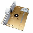 thumbnail image 2 of Riwcyla Set of 3 Router Table Insert Plate Aluminum Alloy Wood Milling Flip Board Machine Engraving Auxiliary Tool Woodworking Benches, 2 of 6