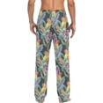 thumbnail image 2 of Top-kevin Multi- Parrots Men's Pajama Pants Sleepwear Lounge Pajama Bottoms with Pockets, S M L XL XXL, 2 of 13