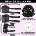 thumbnail image 4 of Kids Bike Helmet Set Toddler Helmet for Ages 2-8 Boys Girls with Sports Protective Gear Set, 4 of 8