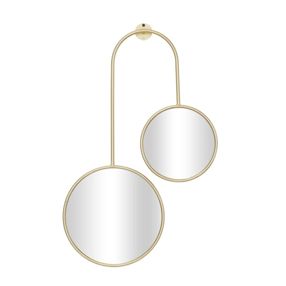 CosmoLiving by Cosmopolitan 18" x 28" Gold Wall Mirror