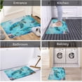 thumbnail image 5 of Sea Turtle Bathroom Rugs, Blue Ocean Underwater Turtle Octopus Fish Coral Beach Bath Mat, Marine Life Aquatic Plant Coastal Nautical Outdoor Rug, Soft Non Slip Floor Rugs for Living Room, 17x29, 5 of 5