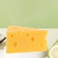 thumbnail image 4 of 2 modelos de queso triangular simulado, decoración de queso para exhibición de pasteles, panadería y comida falsa., 4 of 7