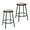 Black 24", variant on Hampden Furnishings Flynn Collection 24" Masonite/Steel Stool, Black, Pack of 2