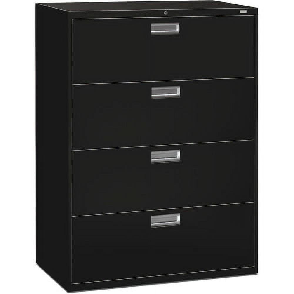 4 Drawers Lateral Lockable Filing Cabinet, Black