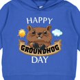 thumbnail image 3 of Inktastic Happy Groundhog Day Cute Toddler Hoodie, 3 of 4
