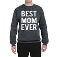 thumbnail image 2 of Wild Bobby, Best Mom Ever Mothers Day Gift, Mother's Day, Unisex Crewneck Graphic Sweatshirt, Charcoal, Small, 2 of 3
