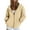Khaki, variant on Women'S Full-Zip Hooded Sweatshirt, Lightweight Casual Jacket With Kangaroo Pockets, Long Sleeve Athletic Up For Yoga Running Lounge Wrm Scrub Jackets Cardigans Pullover (M, Gray) ZMTing