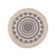 thumbnail image 4 of Boho Table Mats [跃星辉]已处理知产1pcs 圆形棉麻餐杯垫布艺加厚数码织印花餐桌隔热垫 22-黑色 35x35cm ANGGREK Round Placemats, 4 of 8
