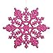 thumbnail image 3 of Vickerman M101410 4 in. Magenta Glitter Snowflake 24-Pvc Box, 3 of 3