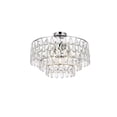 thumbnail image 3 of Elegant Lighting Mila 20 inch flush mount in chrome, 3 of 4