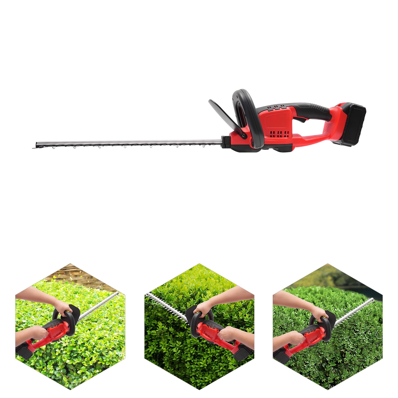 ToppiJoy Cordless Double-Blade Hedge Trimmer, Lightweight Brushless Motor for Effortless Garden Trimming