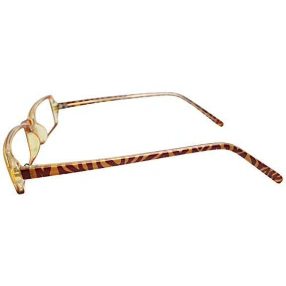 Moda Vision T8010 Square Reading Glasses in Amber