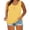 Yellow, variant on WTXUE Tank Tops Sleeveless, Scoop Neck Summer Women Floral Button Plus Size Tank Loose Vest T Shirts Tunics Tee Solid Casual Tops for Women'S Plus