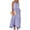 Purple, variant on Anbech Women 2024 Ruffled Pleated Dress Flowy Long Sundress Sleeveless Boho Beach Party Dresses