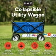 thumbnail image 2 of Mac Sports Collapsible Folding Outdoor Utility Garden Camping Wagon, Blue, 2 of 13