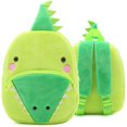 thumbnail image 1 of Mochila para niños pequeños Mochilas de animales del zoológico Bolsa de felpa linda Dibujos animados 10 "Bolsa de libros preescolares para 1-6 años Niñas Niños Cocodrilo Pez Sincero Hogar, 1 of 7