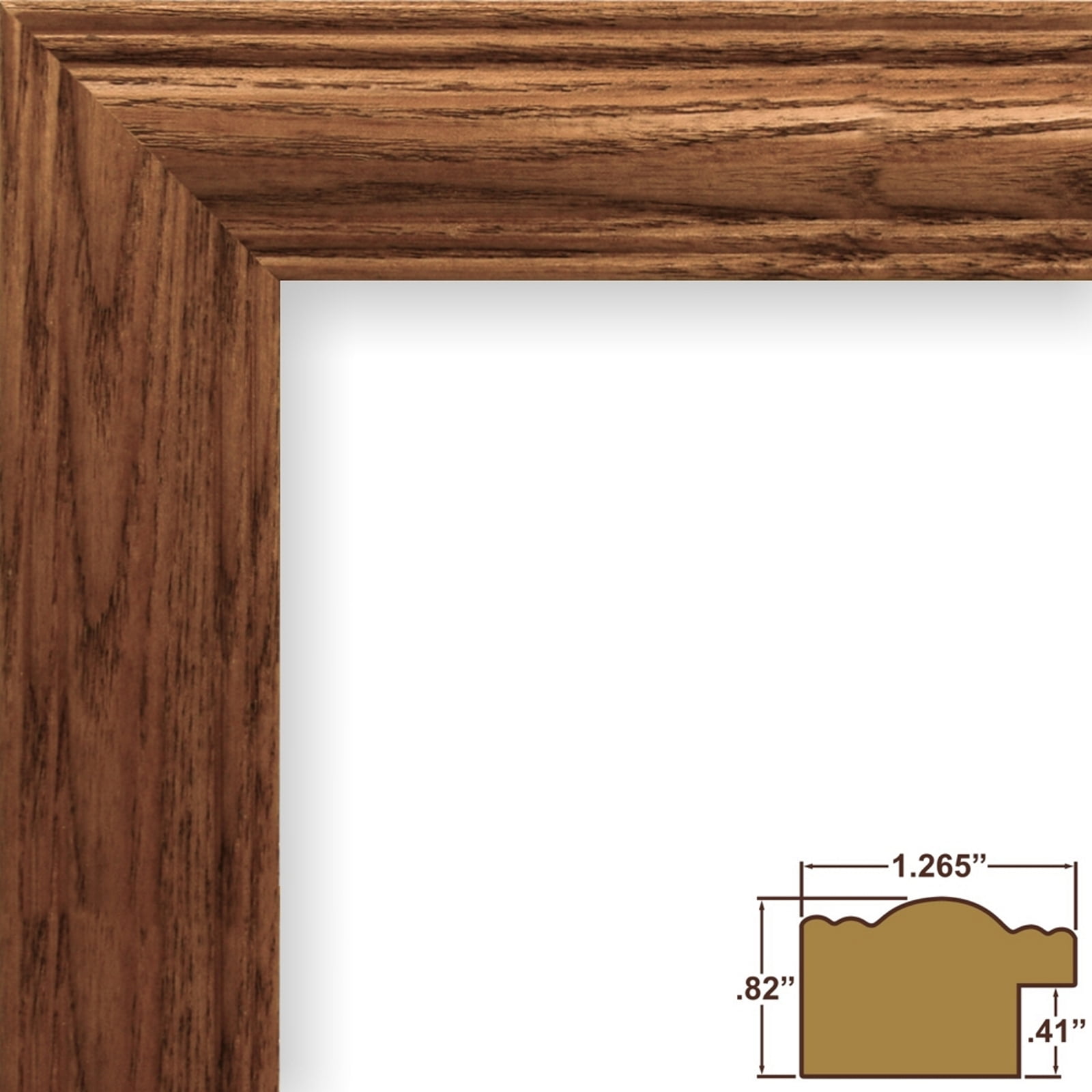 Craig Frames Wiltshire 440, 18x24 inch Brown Picture Frame Matted for a 12x18 Photo