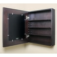 thumbnail image 2 of Coffee Bean Wall-Mount Picture Perfect Medicine Cabinet by Fox Hollow Furnishings - 19 7/8" H x 16 7/8" W x 5 1/8" D, 2 of 2