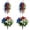 A 2PCS & B 2PCS, variant on 2 Pcs Red Blue White Artificial Hanging Flowers Outdoor Patriotic Trailing Plant Memorial Day Flower for 4th of July 250th Anniversary Veterans Independence Patio Yard Decor