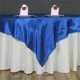 BalsaCircle 60" x 60" Royal Blue Square Satin Table Overlays Wedding ...