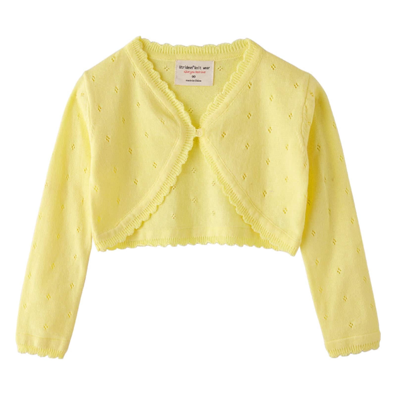 iiniim Baby Toddler Girls Long Sleeve Bolero Cardigan Shrug Single