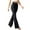 Black, variant on Women's Petite Jeans High Waisted Bottom Jeans Trendy Yoga Pants Stretchy Flare Leggings With Pockets
