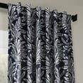 thumbnail image 3 of Half Price Drapes Printed Flora Navy Room Darkening Curtains for Bedroom(1 Panel), 50W X 96L, 3 of 6