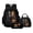 Black - Horse, variant on LedBack Aztec Tribal Print Kids School Backpack Set of 3, Bear Deer Printed Kids Backpack and Pencil Case Portable, Practical Insulated Lunch Box with Adjustable Shoulder Strap