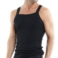 thumbnail image 2 of Men's Papi 559102 Essentials 100% Cotton Square Neck Tank - 3 Pack (White XL), 2 of 4