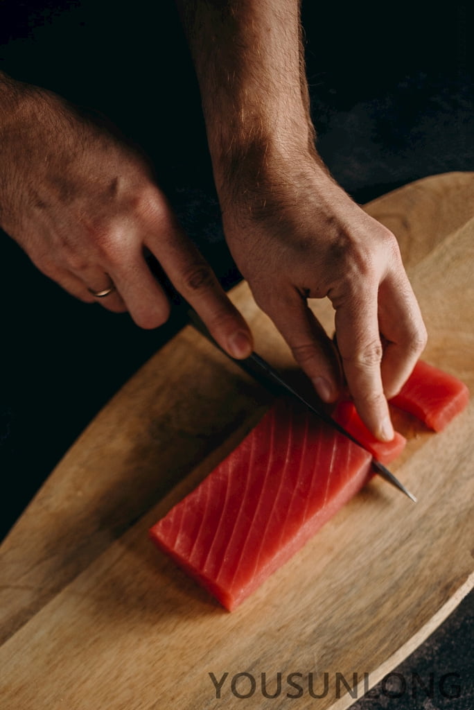 YOUSUNLONG Sashimi Knife 8 Inch - Carving Sushi Knife Yanagiba Knife Japanese High Carbon AUS8 Steel