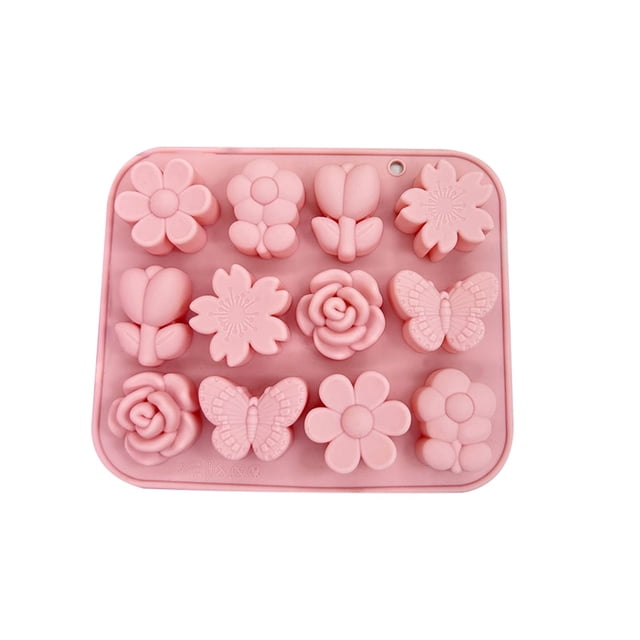 Moldes de silicona para chocolate, hojas de rosa, caramelos, pasteles, jabones, gelatinas y velas, perfectos para postres DIY.