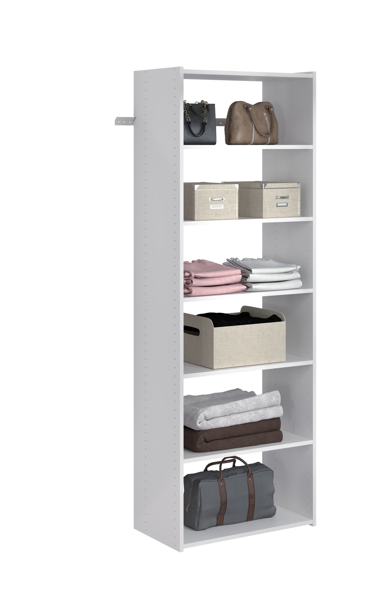 Closet Evolution Ultimate 60 in. W - 96 in. W Tower Wall Mount 6