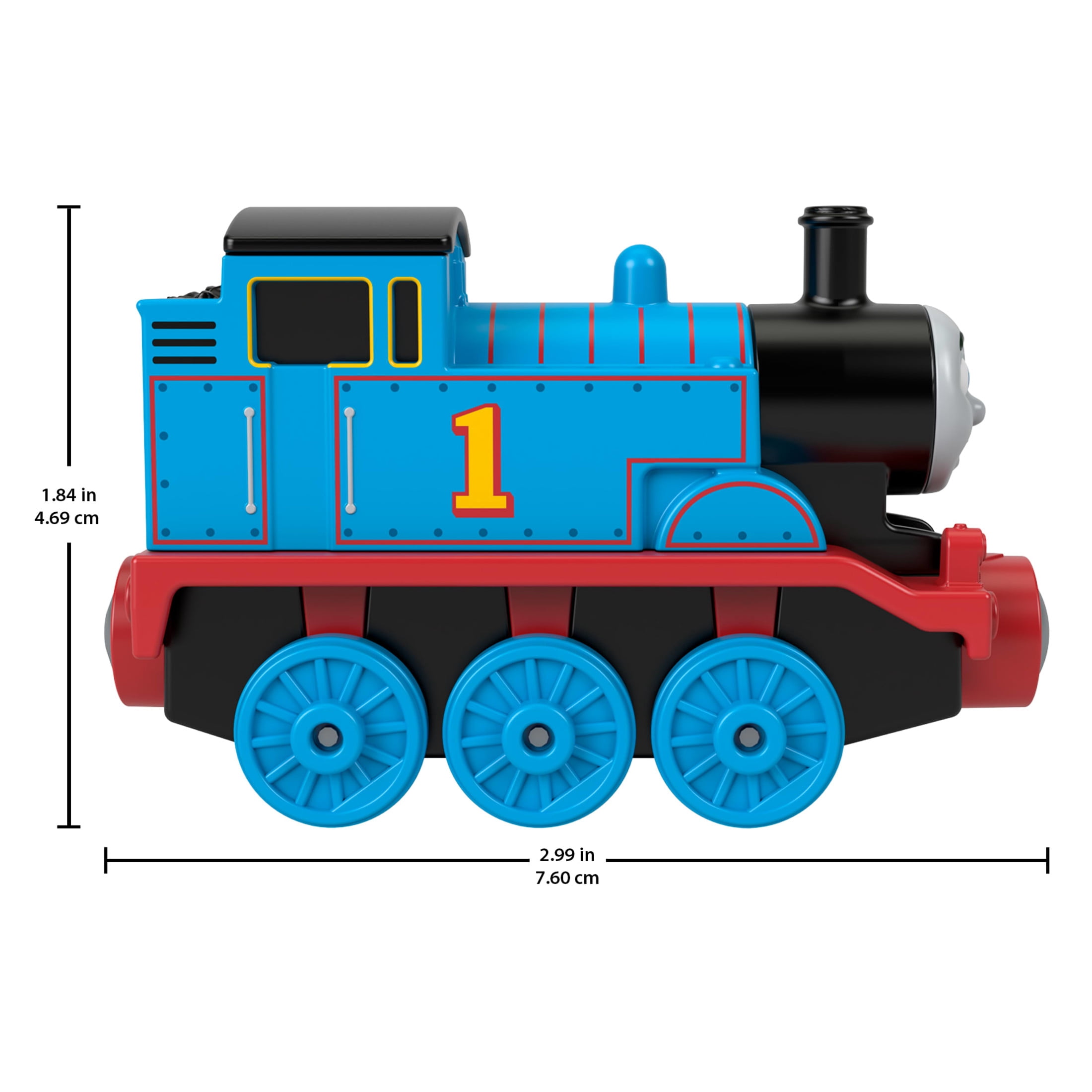 Thomas & Friends by Fisher-Price Die-Cast Thomas Engine, Toy Train for Preschoolers