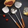 thumbnail image 3 of Moyic Herramienta de cocina, mango de de acero inoxidable, comedor, café, hornear, freír, hervir, utensilios de cocina, colgar, reutilizable, Cocina y Comedor Cuchara Moyic HA081100-02, 3 of 6